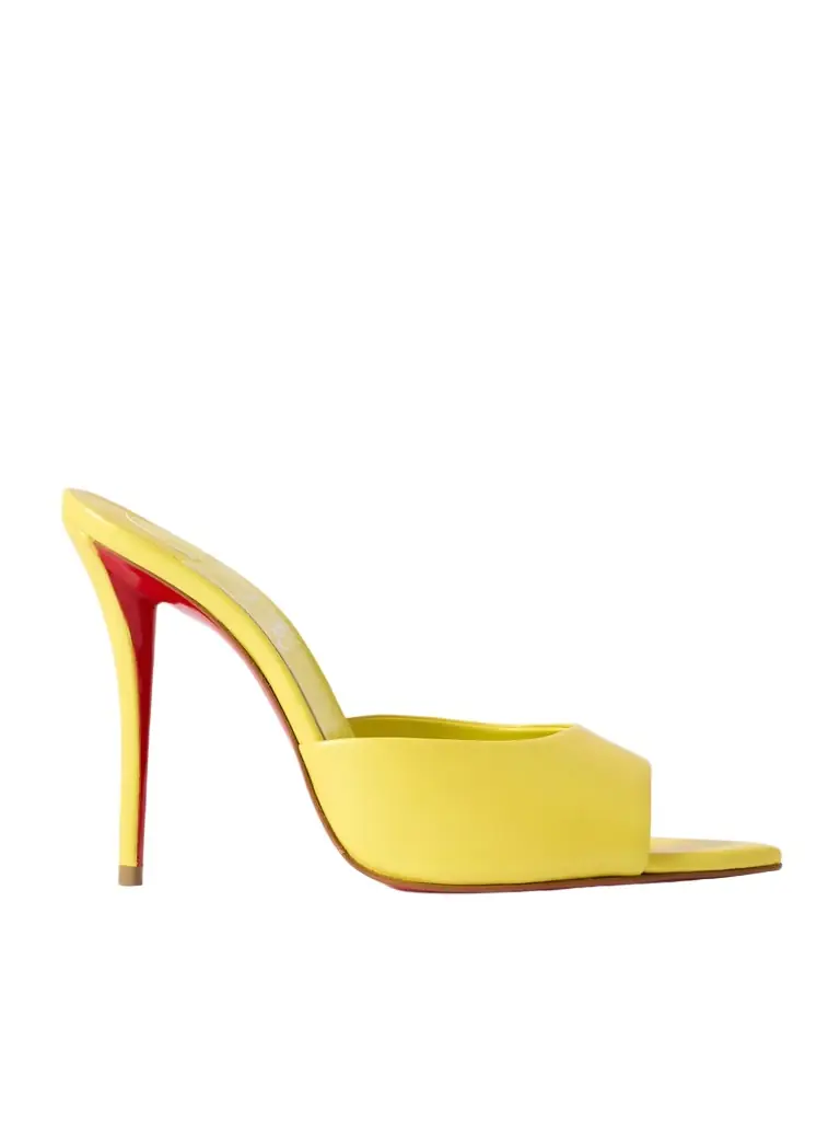 Christian Louboutin Miss Z 100 Leather Mules