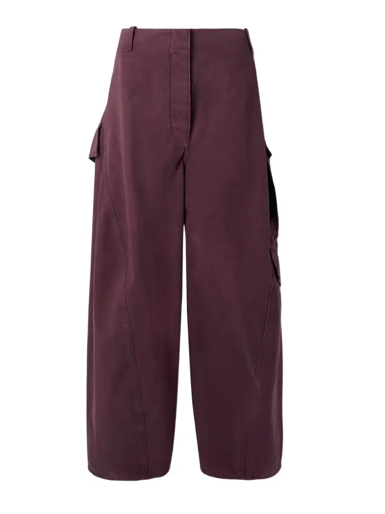 Alaïa Cotton-twill Barrel-leg Cargo Pants