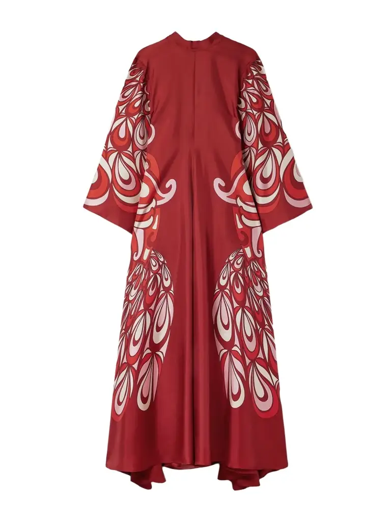 La DoubleJ Icon Magnifico Printed Silk-twill Maxi Dress