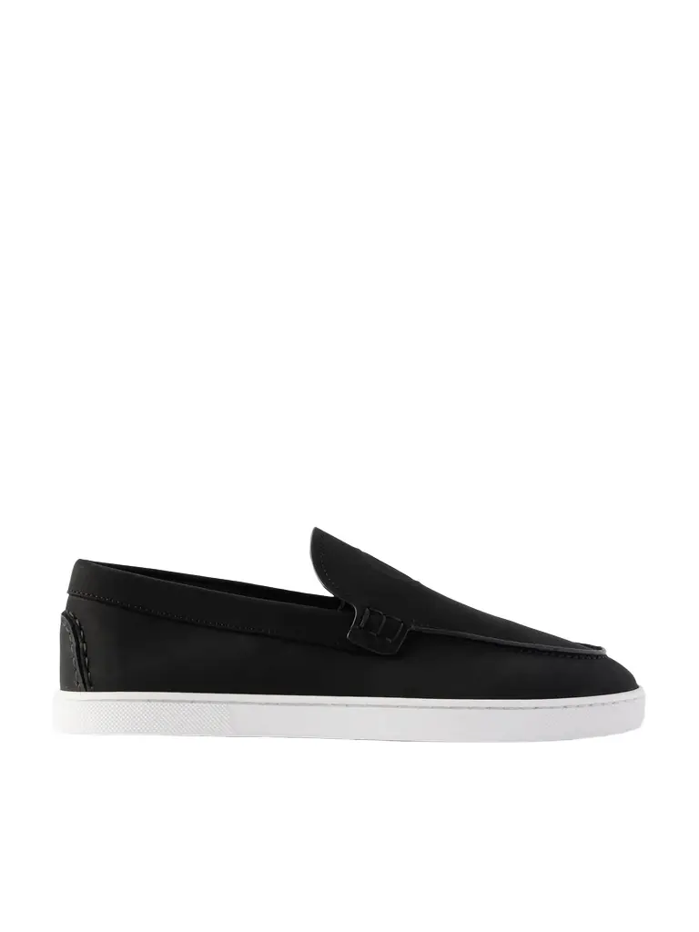 Christian Louboutin Moonboat Logo-Embossed Nubuck Loafers - Men