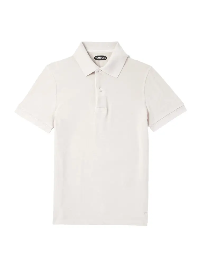 Tom Ford Slim-Fit Cotton-Blend Terry Polo Shirt - Men