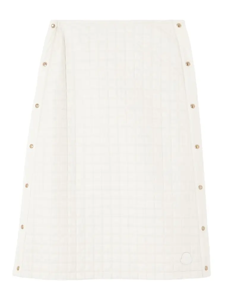 Moncler Quilted Shell Midi Skirt
