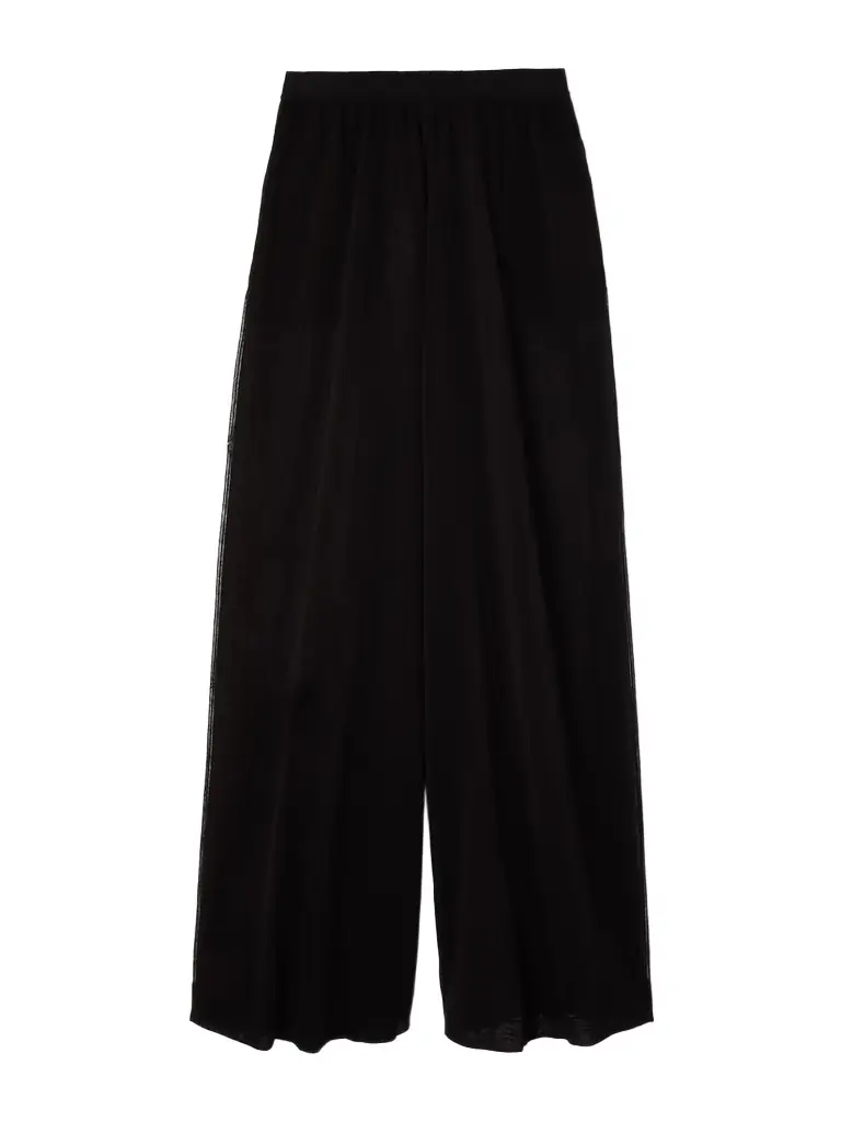 Alaïa Linen And Silk-blend Wide-leg Pants