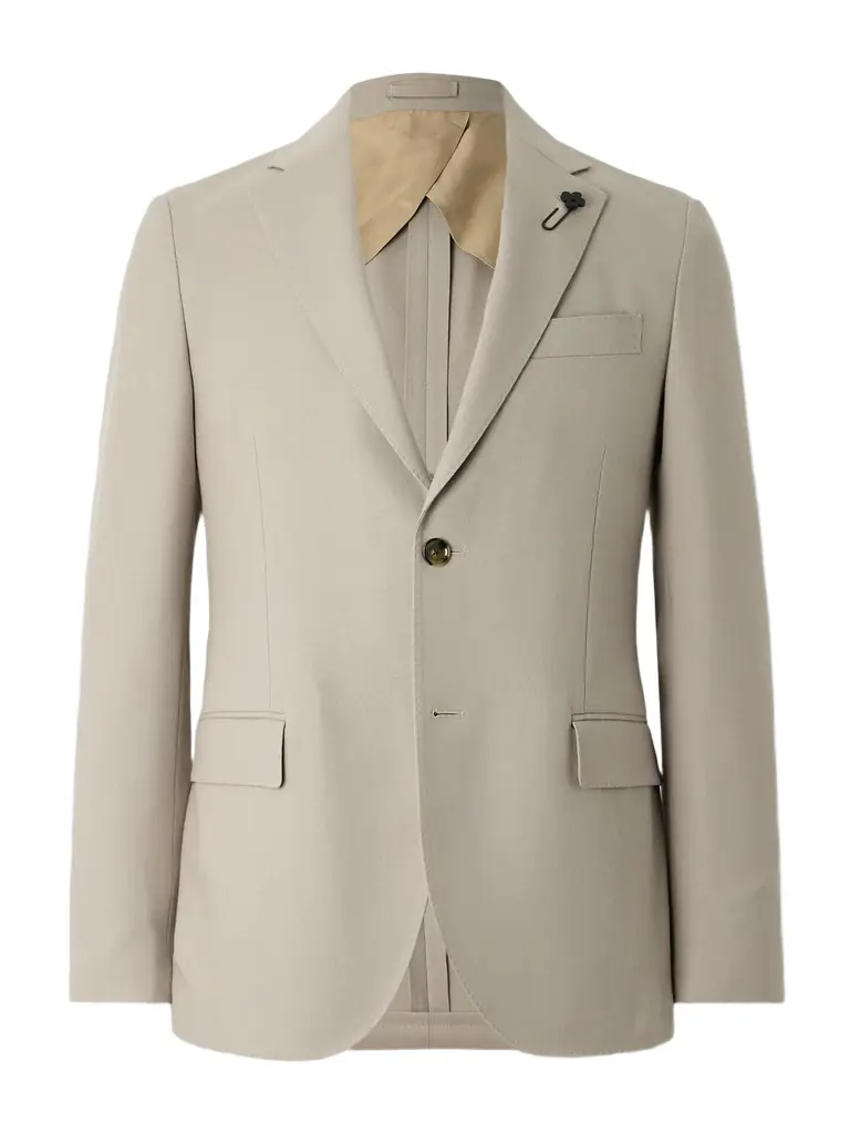 Lardini Virgin Wool-Blend Twill Suit Jacket - Men