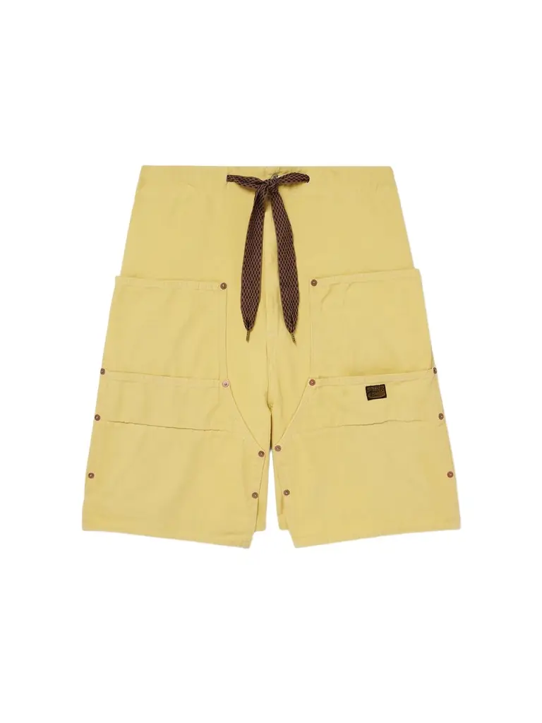 KAPITAL Easy Straight-Leg Cotton-Twill Drawstring Shorts - Men