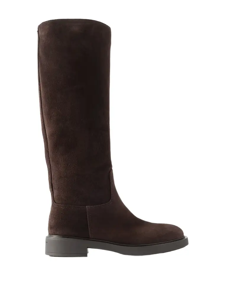 Gianvito Rossi Ascott 20 Suede Knee Boots
