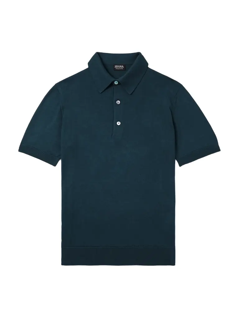 Zegna Slim-Fit Cotton Polo Shirt - Men