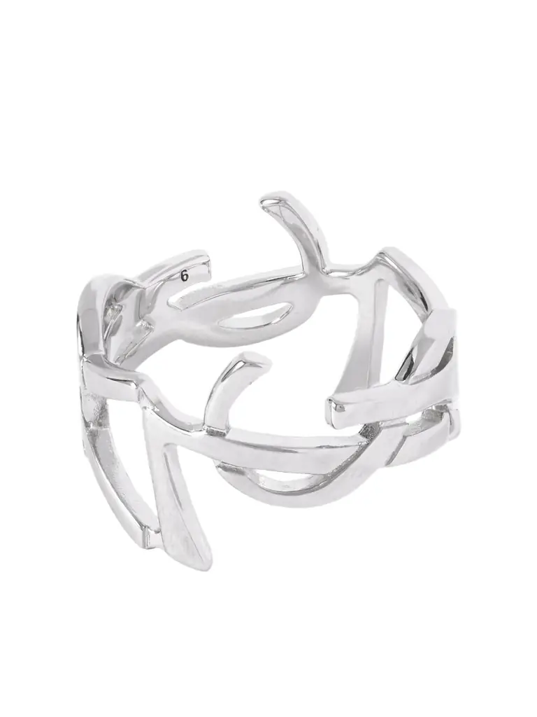 Saint Laurent Cassandre Silver-Tone Ring - Men