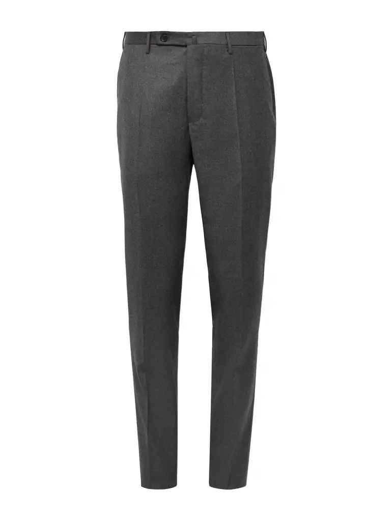 Incotex Incotex Slim-Fit Brushed Cotton-Blend Twill Trousers - Men