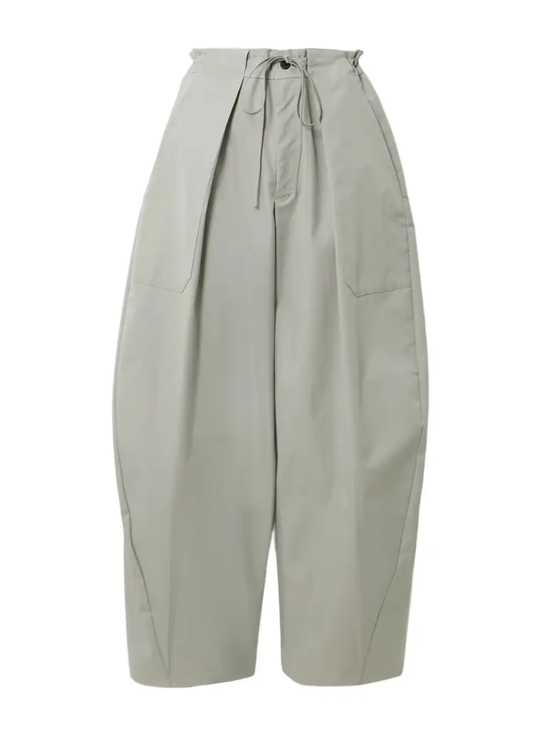 Kallmeyer Clemence Pleated Cotton-blend Twill Barrel-leg Pants