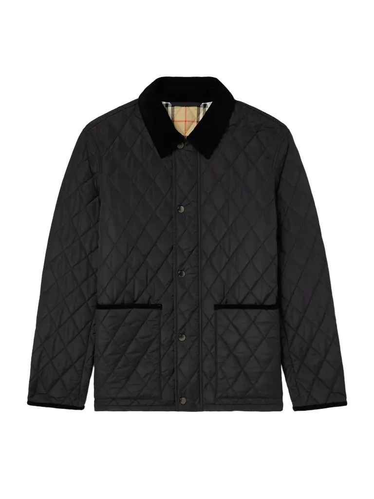 Burberry Corduroy-Trimmed Quilted Nylon Barn Jacket - Men