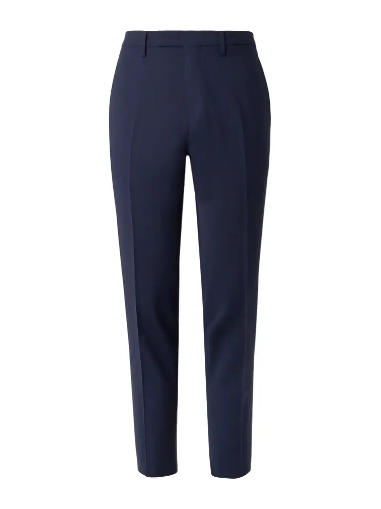 Boglioli Straight-Leg Garment-Dyed Wool-Blend Trousers - Men