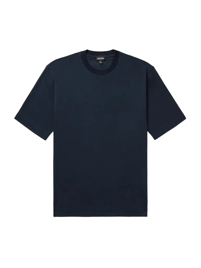 Zegna Cotton and Silk-Blend Jersey T-Shirt - Men