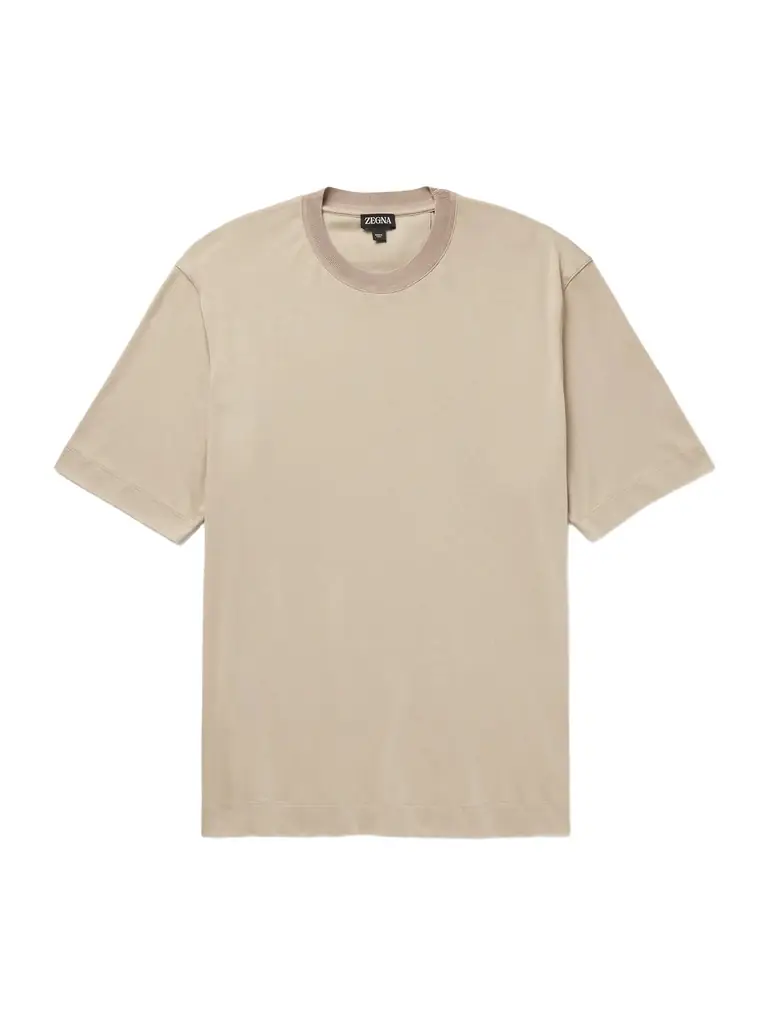 Zegna Cotton and Silk-Blend Jersey T-Shirt - Men