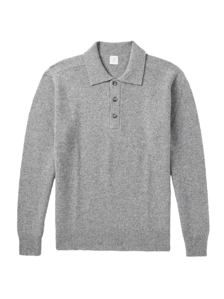 ELEVENTY Wool-Blend Polo Shirt - Men