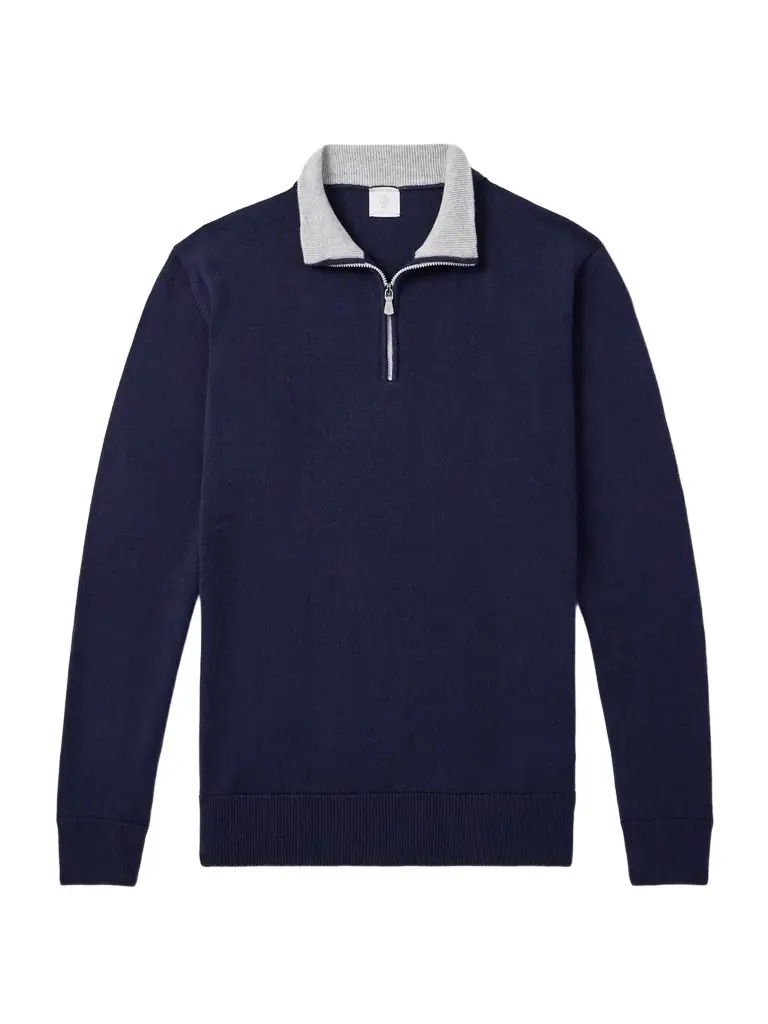 ELEVENTY Cashmere Half-Zip Sweater - Men