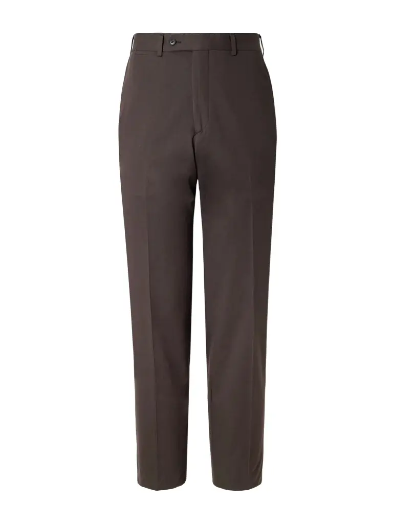 Saman Amel Straight-Leg Cotton-Blend Trousers - Men