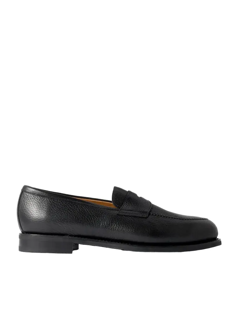 MORJAS Full-Grain Leather Penny Loafers - Men
