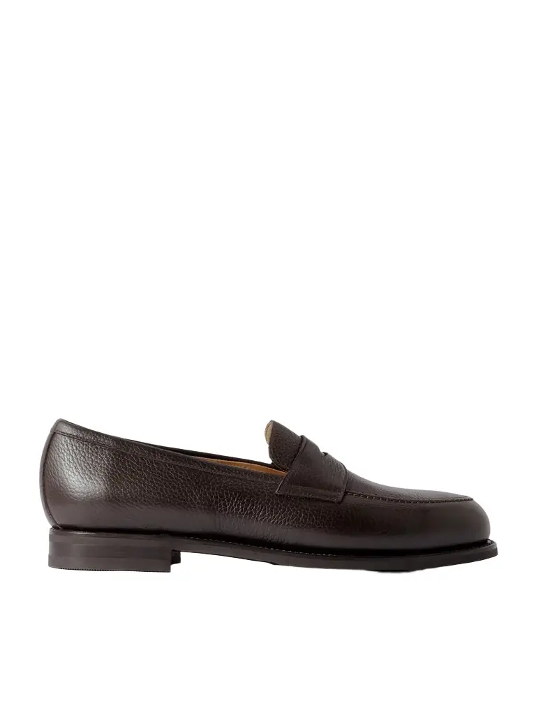 MORJAS Full-Grain Leather Penny Loafers - Men