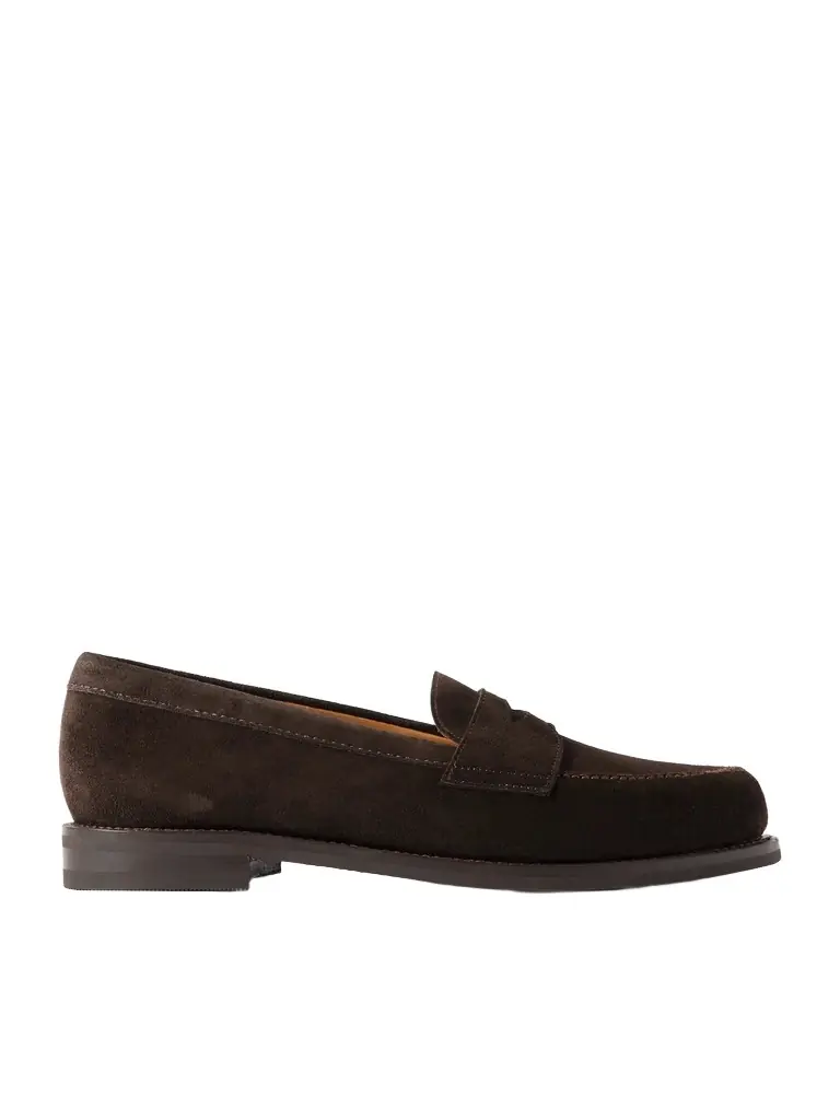 MORJAS The Ivy Suede Penny Loafers - Men