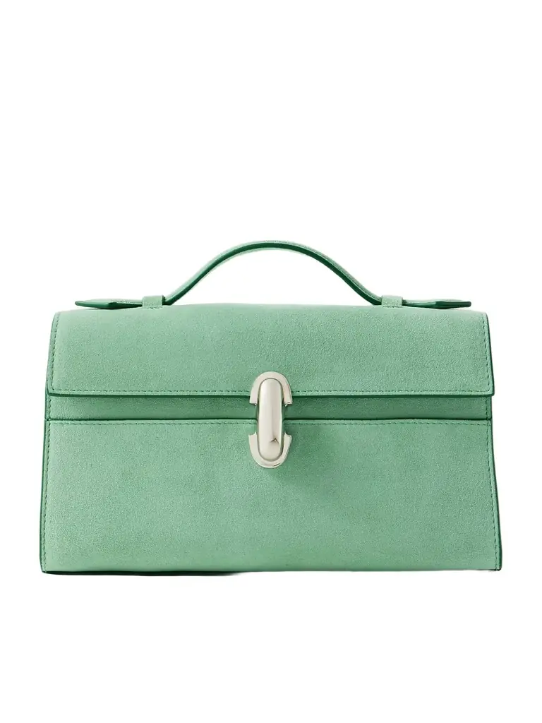 Savette Symmetry Pochette Suede Tote