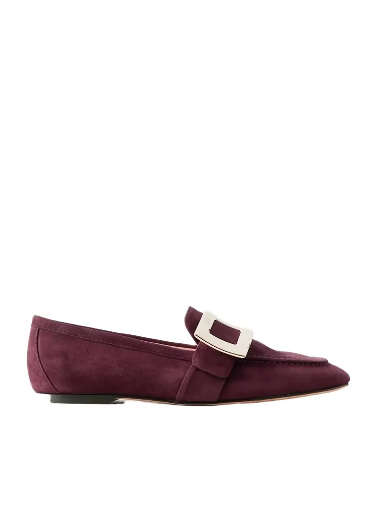 Roger Vivier Buckled Suede Loafers