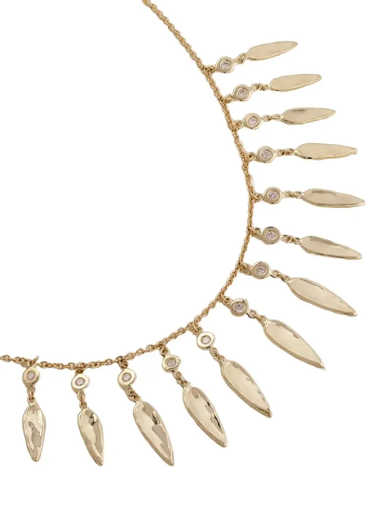 Jacquie Aiche Shaker 14-karat Gold Diamond Necklace