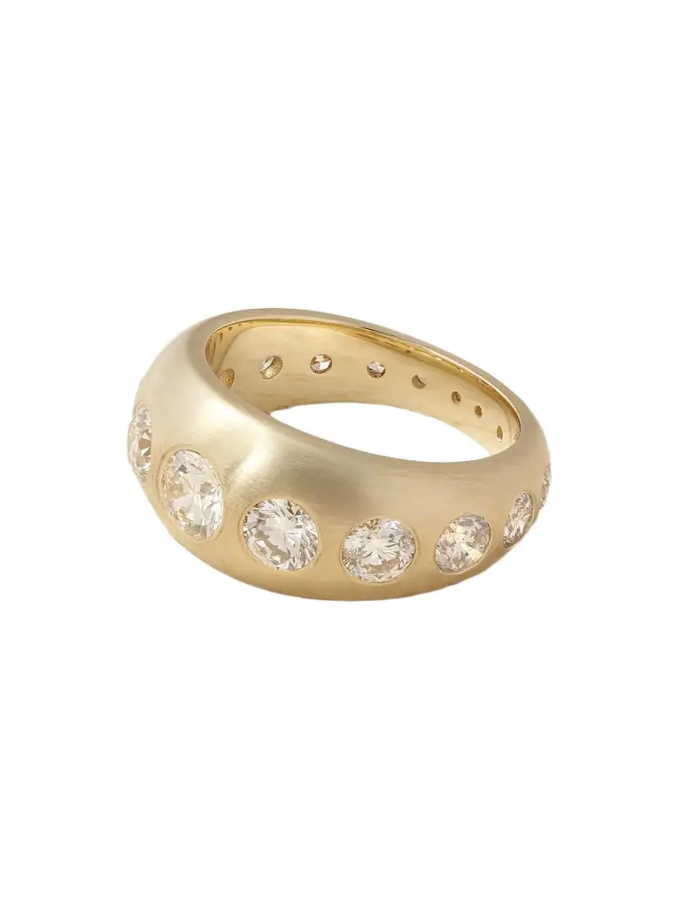 Jacquie Aiche Dome 14-karat Gold Diamond Ring