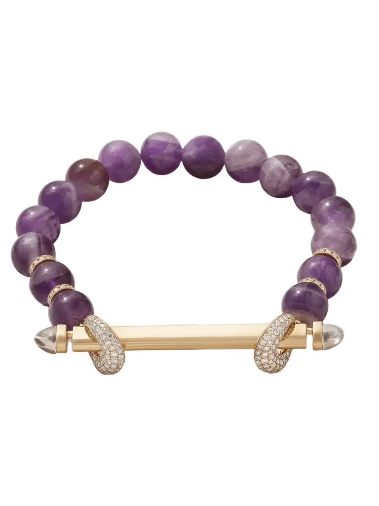 Ananya Chakra 18-karat Gold Multi-stone Bracelet