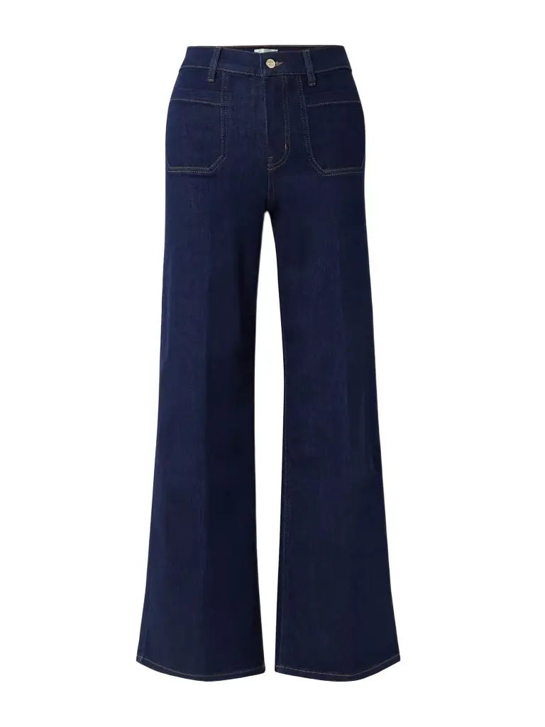 Frame Le Slim Palazzo Modernist Pocket High-rise Wide-leg Jeans