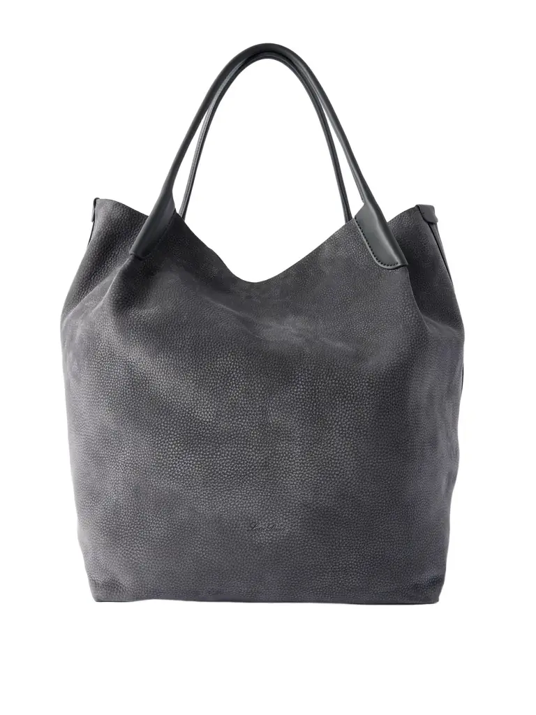 Bale Extra-Large Leather-Trimmed Full-Grain Nubuck Tote Bag - Men
