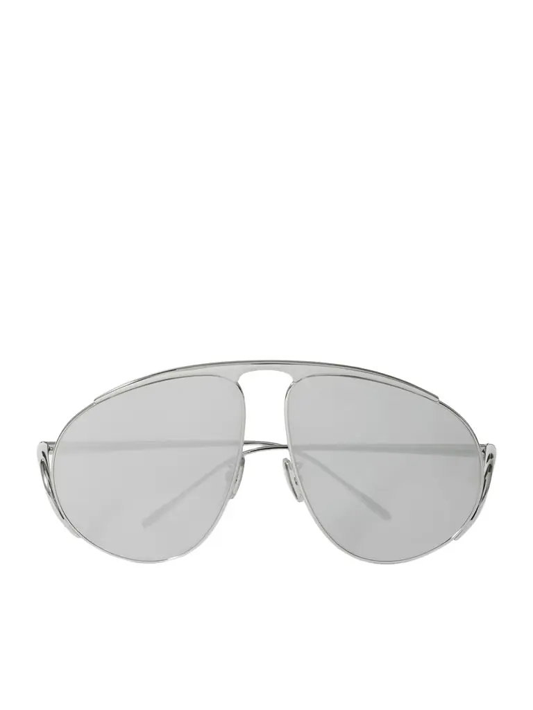 Loewe Aviator-style Silver-tone Sunglasses
