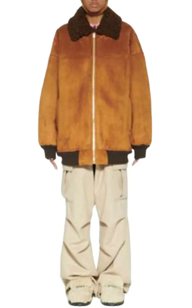 Miu Miu Shearling-Trimmed Jacket