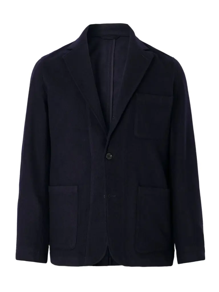 Hartford Jonny Unstructured Brushed Wool-Blend Twill Suit Jacket - Men