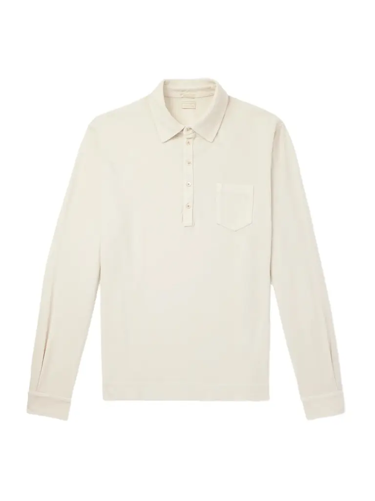 Massimo Alba Ischia Cotton and Cashmere-Blend Piqué Polo Shirt - Men