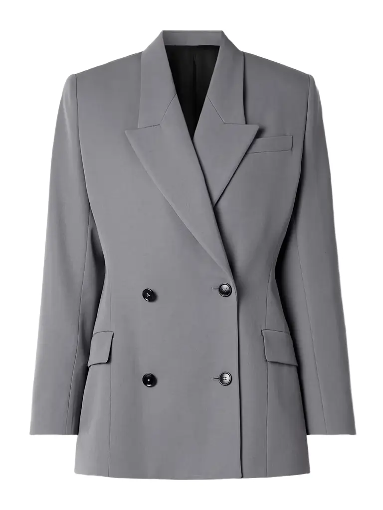 Alaïa Double-breasted Wool-gabardine Blazer