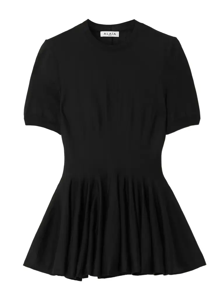 Alaïa Wool Peplum Top