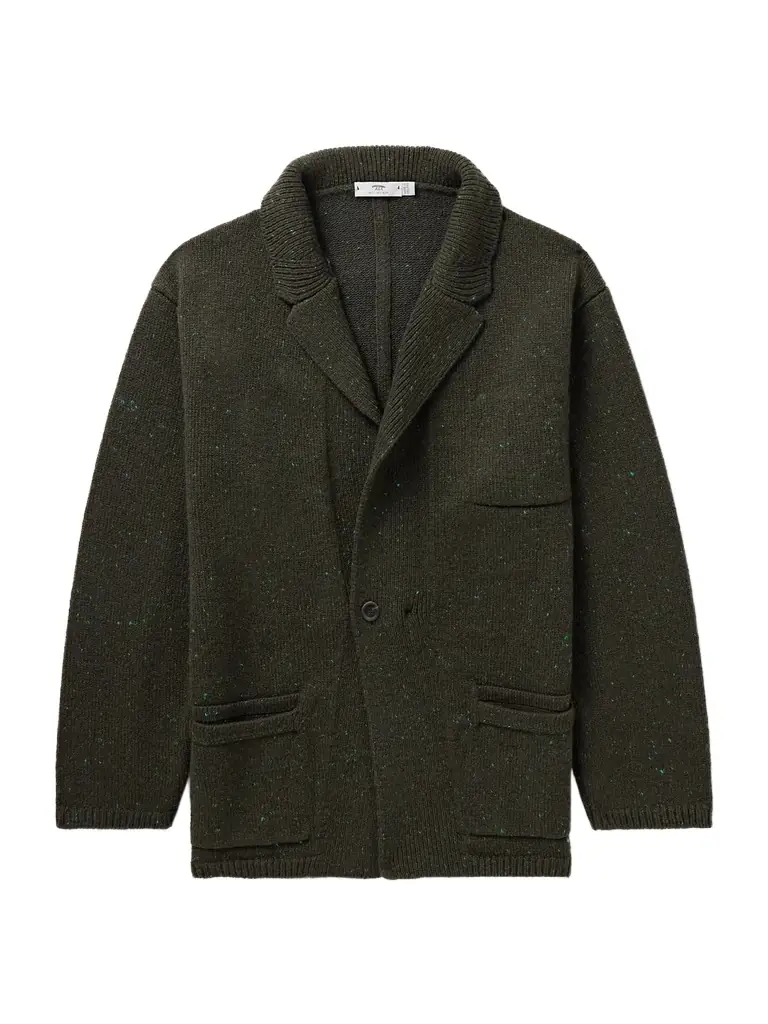 INIS MEAIN Unstructured Merino Wool and Cashmere-Blend Cardigan - Men