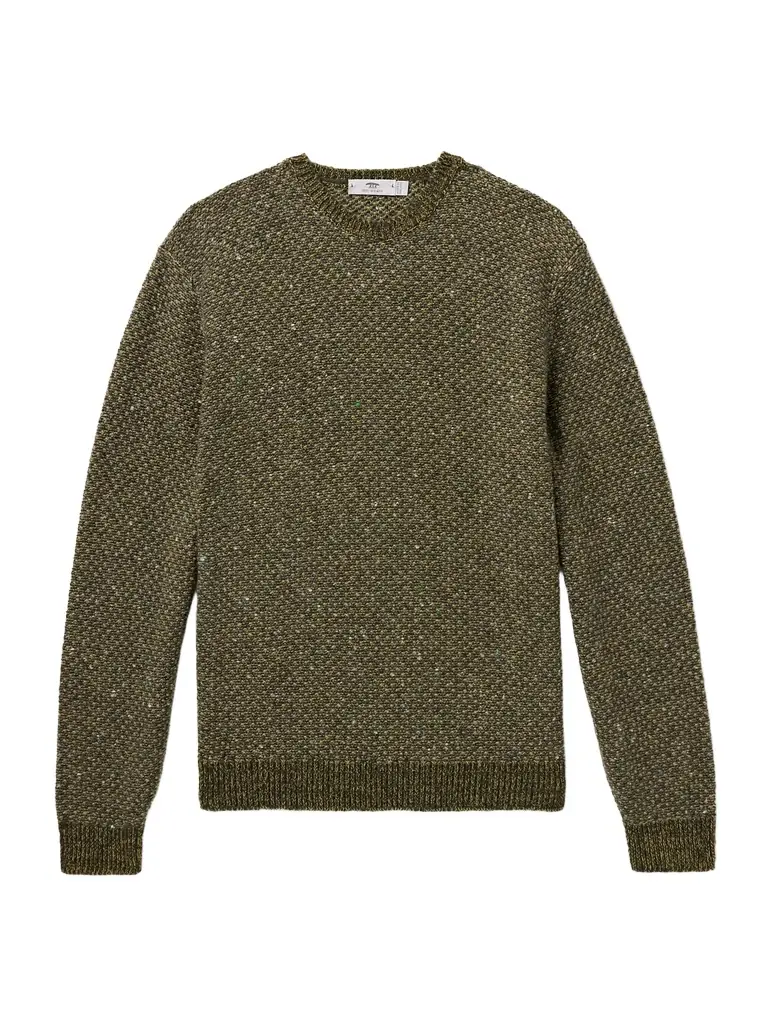 INIS MEAIN Breidin Merino Wool and Cashmere-Blend Sweater - Men
