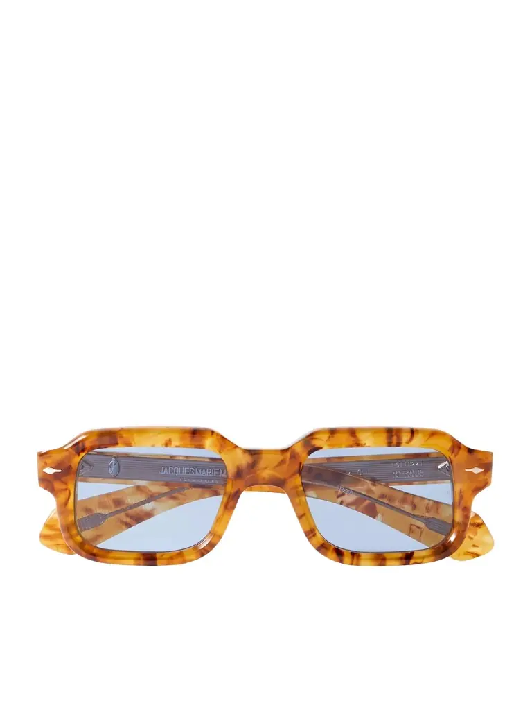 Jacques Marie Mage Sandro Rectangular-Frame Tortoiseshell Acetate Sunglasses - Men