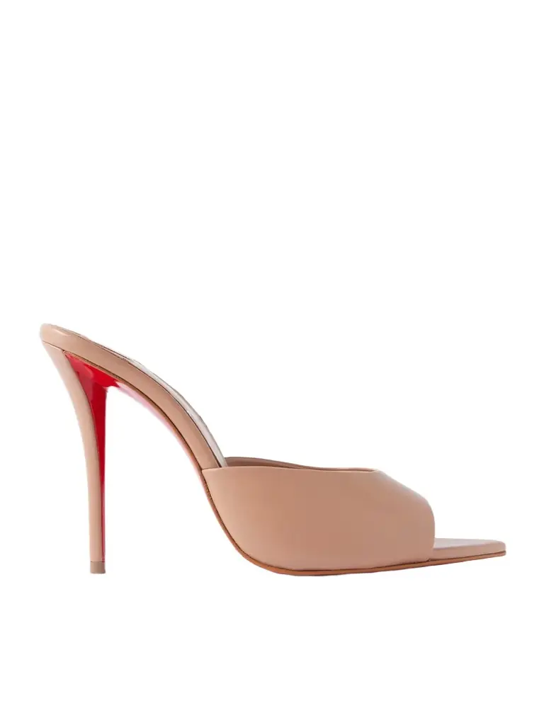 Christian Louboutin Miss Z 100 Leather Mules