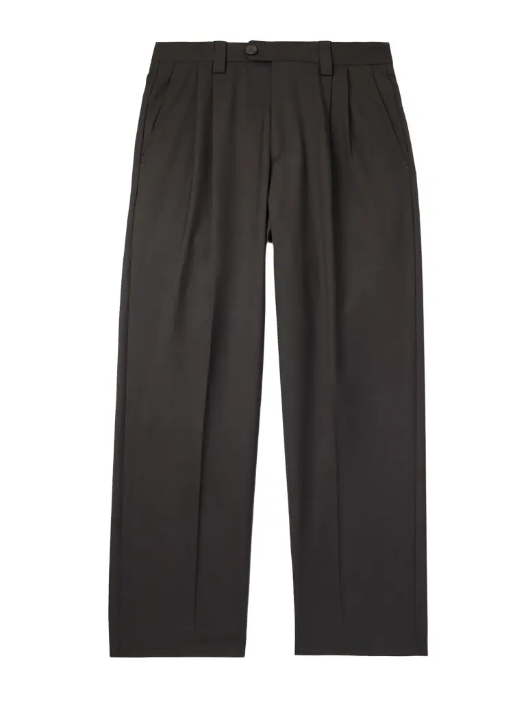 mfpen Classic Wide-Leg Pleated Wool-Twill Trousers - Men - Men's Clothing
