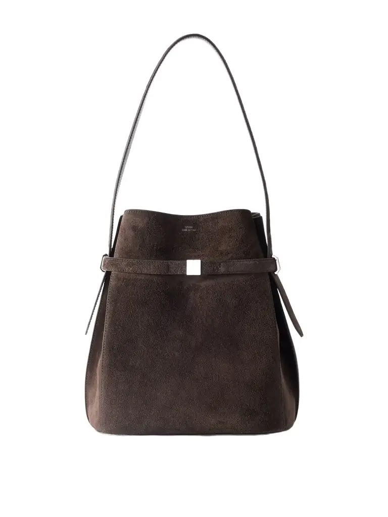 TOTEME Belted Suede Tote