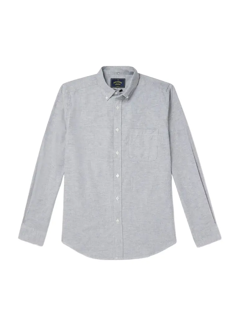 Portuguese Flannel Button-Down Collar Brushed-Cotton Oxford Shirt - Men