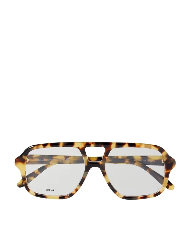 Loewe Aviator-style Tortoiseshell Acetate Optical Glasses