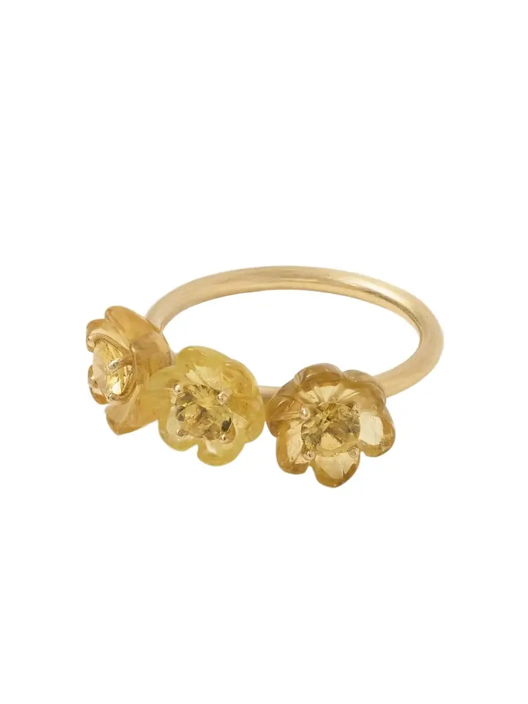 Irene Neuwirth Botanical 18-karat Gold Beryl Ring