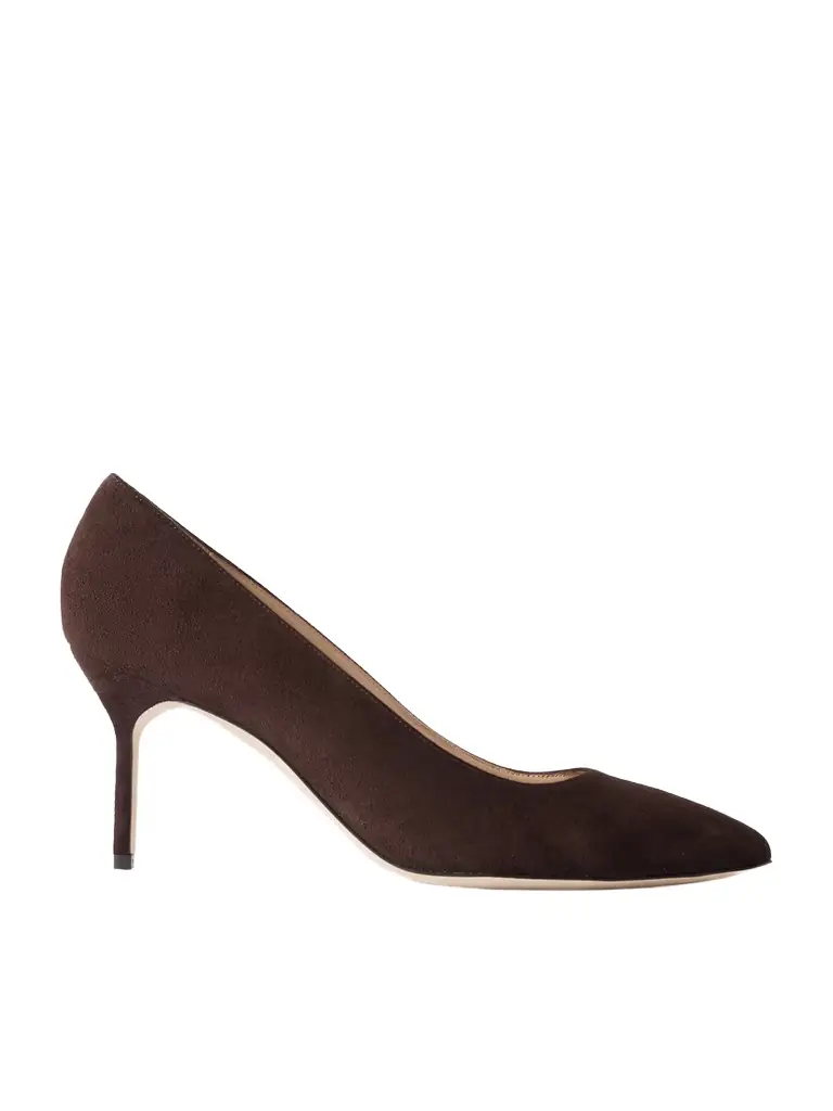 Manolo Blahnik Bb 70 Suede Pumps