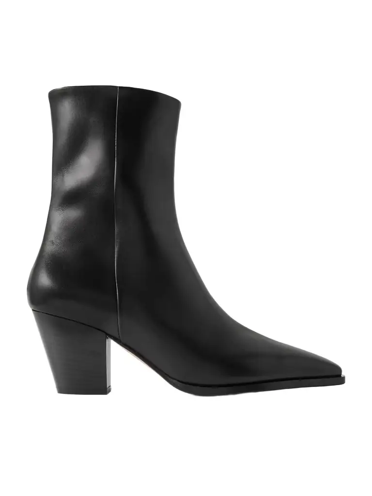 aeyde Hedvig Leather Ankle Boots