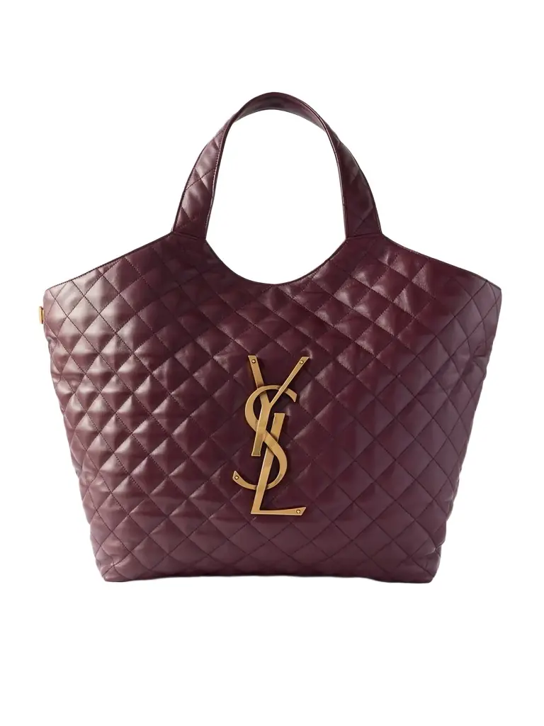 Saint Laurent Icare Maxi Matelassé Leather Tote