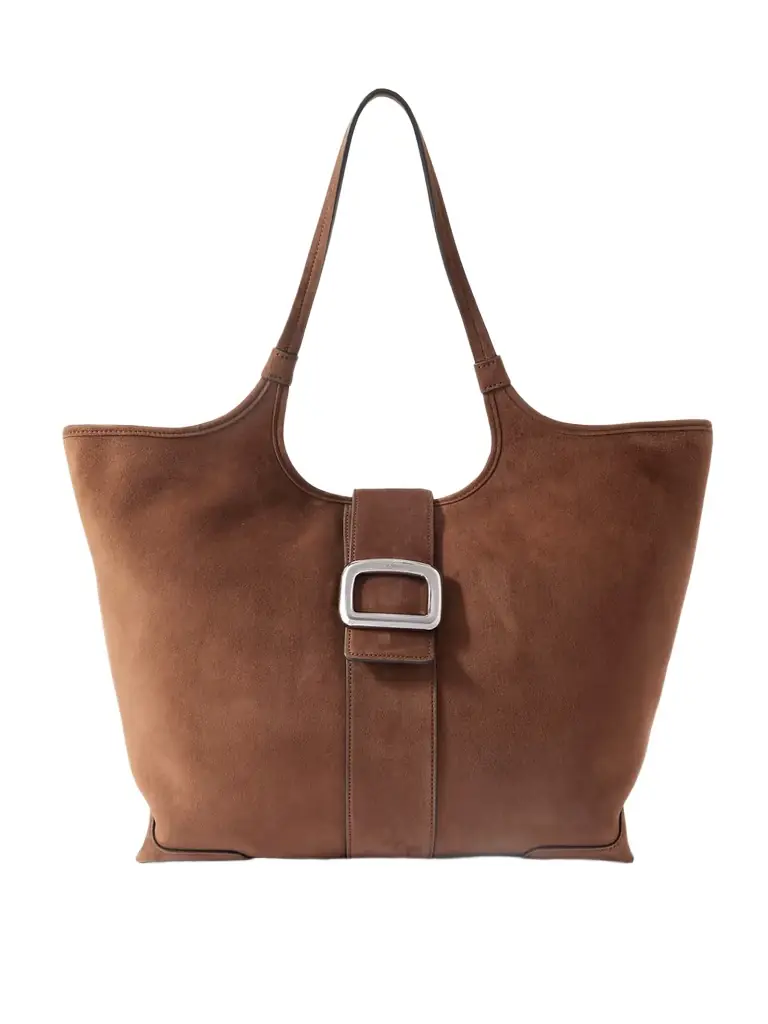Roger Vivier Grand Vivier Suede Tote